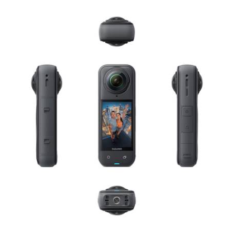 Insta360 X5 Standard Bundle - kamera sportowa 360°, 8K, 72MP, WI-FI, Bluetooth 5.2_Kamera z każdej strony_4